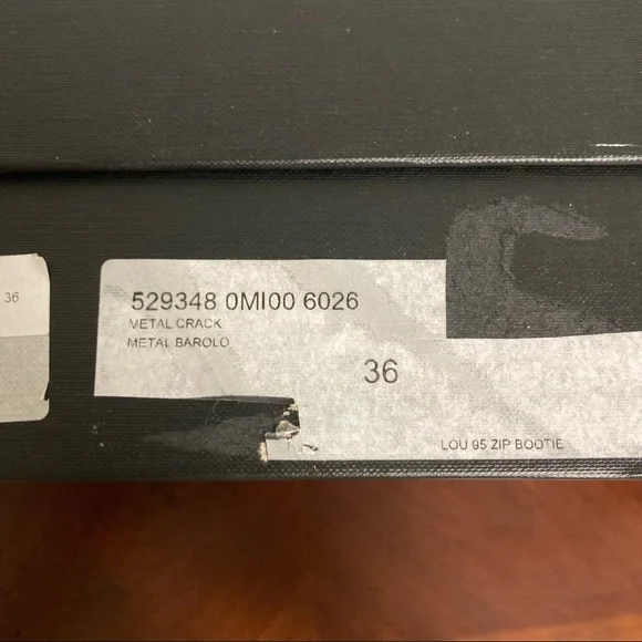 New Saint Laurent Lou 95 Zip Bootie Red Cracked Leather Size 36EU/6US - Picture 11 of 11